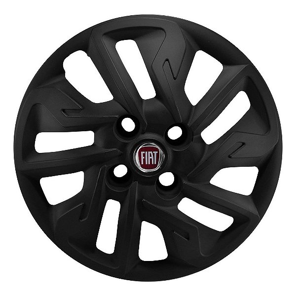 Calota Aro 14 Fiat Argo 2017 2018 2019 2020 Preta Fosca