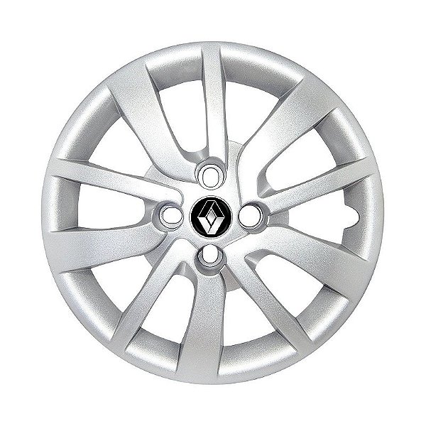 Calota Aro 14 Renault Clio Sandero Logan 2014/2020 Prata
