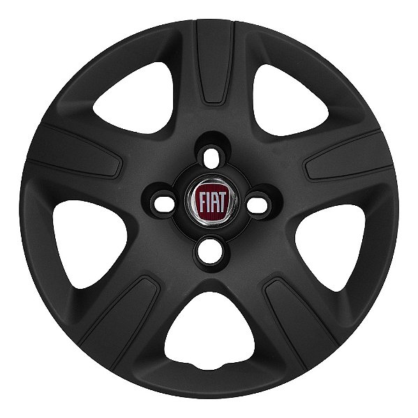 Calota aro 14 Fiat Strada 2013/2020 preta fosca