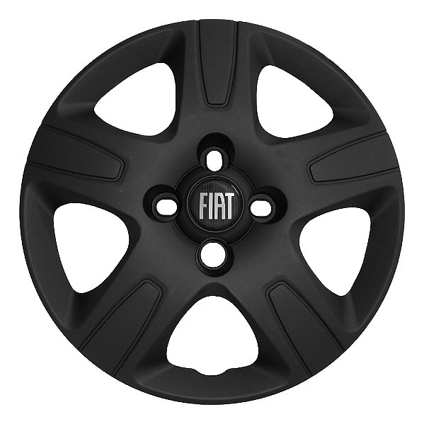 Calota aro 14 Fiat Strada 2013/2020 preta fosca