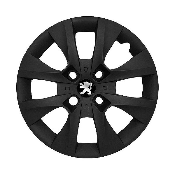 Calota Aro 14 Peugeot 206 207 208 Preta Fosca