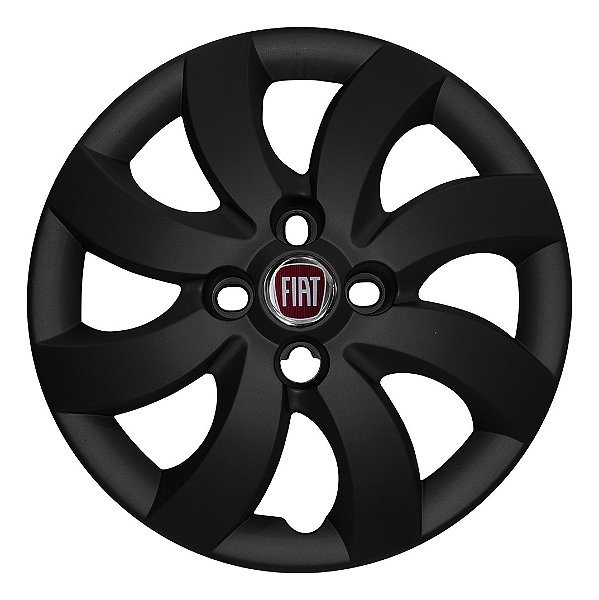 Calota aro 14 Fiat Palio Attractive 2012/2013 preta fosca