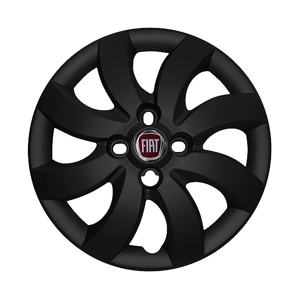 Calota aro 14 Fiat Palio Attractive 2012/2013 preta fosca