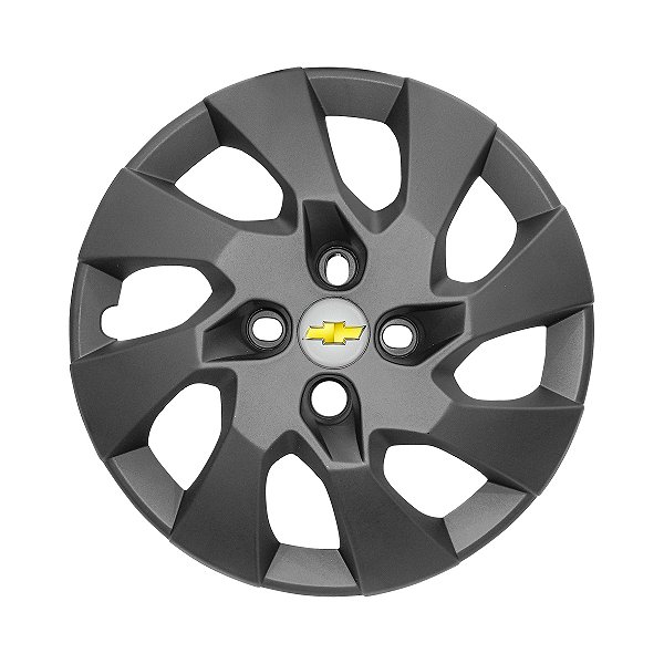 Calota Aro 14 Gm Onix Prisma 2014 2015 2016 Grafite Fosco