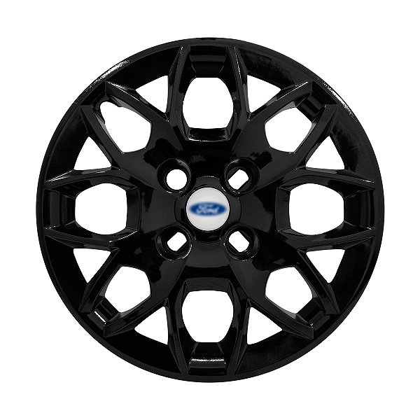 Calota Aro 14 Ford Ka+ Ka Sedan 2015/2018 preta brilhante