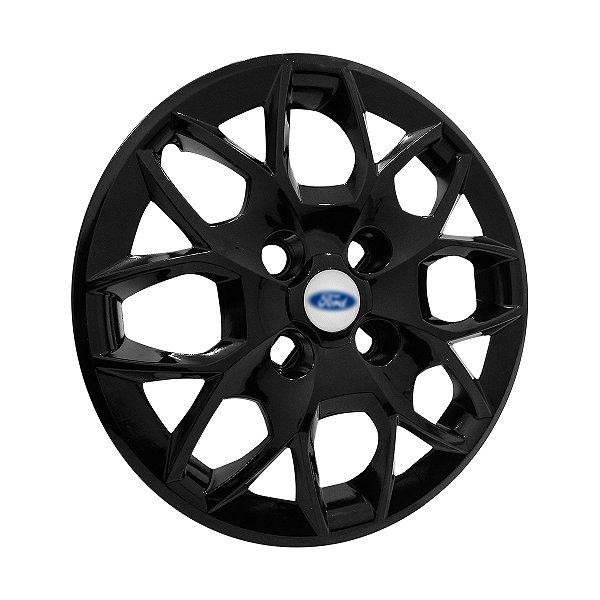 Calota Aro 14 Ford Ka+ Ka Sedan 2015/2018 preta brilhante