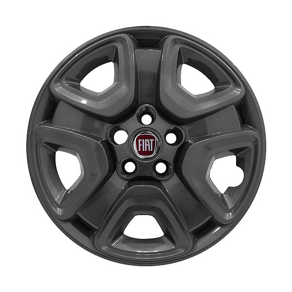 Calota aro 16 Fiat Toro 2021/2022 grafite brilhante