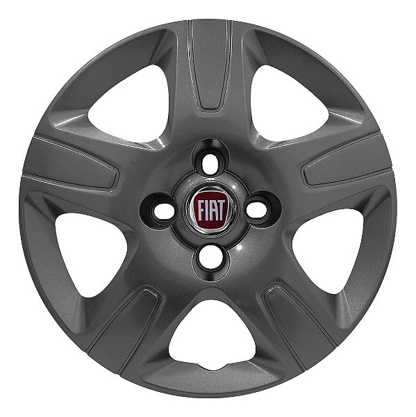 Calota aro 14 Fiat Strada 2013/2020 grafite brilhante