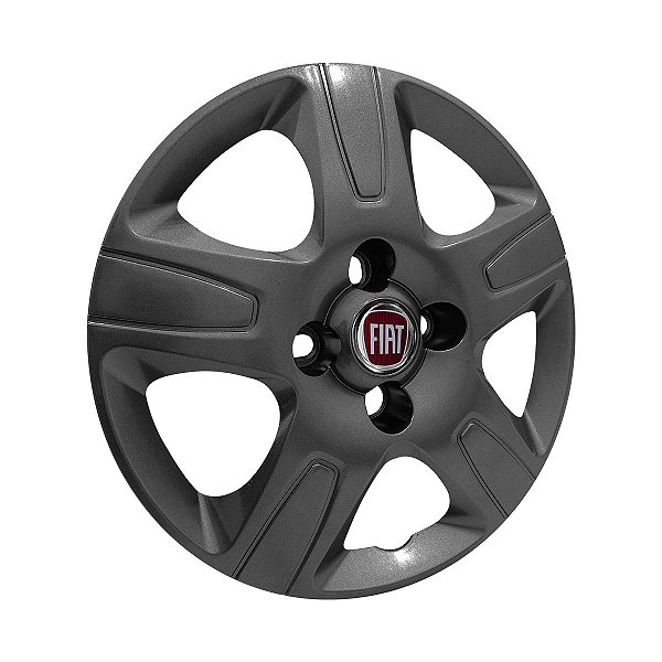 Calota aro 14 Fiat Strada 2013/2020 grafite brilhante