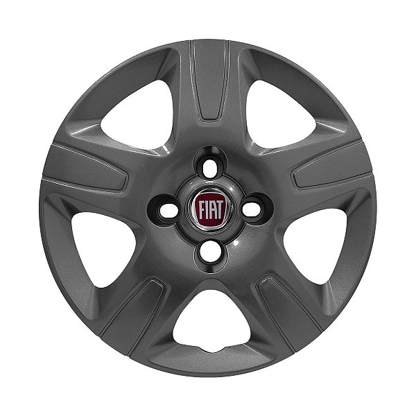 Calota aro 14 Fiat Strada 2013/2020 grafite brilhante