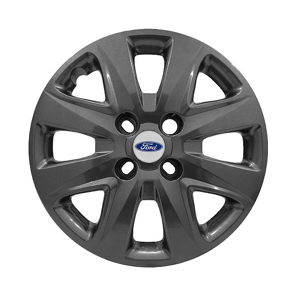 Calota Aro 14 Ford Ka+ Ka 2015/2018 grafite brilhante