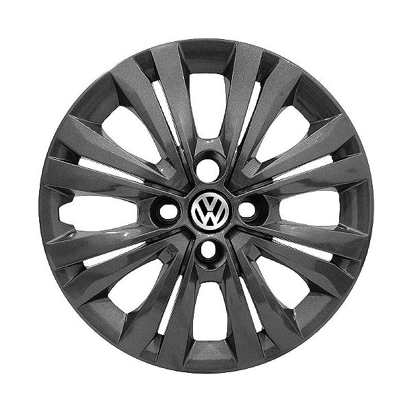 Calota aro 14 VW Gol G7 Modelo 2017/18 Grafite Brilhante