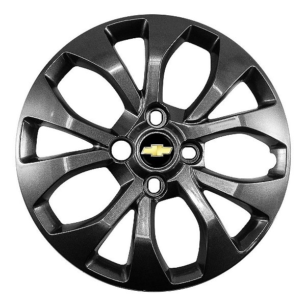 Calota Aro 15 Onix 2017 À 2019 Joy Lt Ltz Grafite Brilho