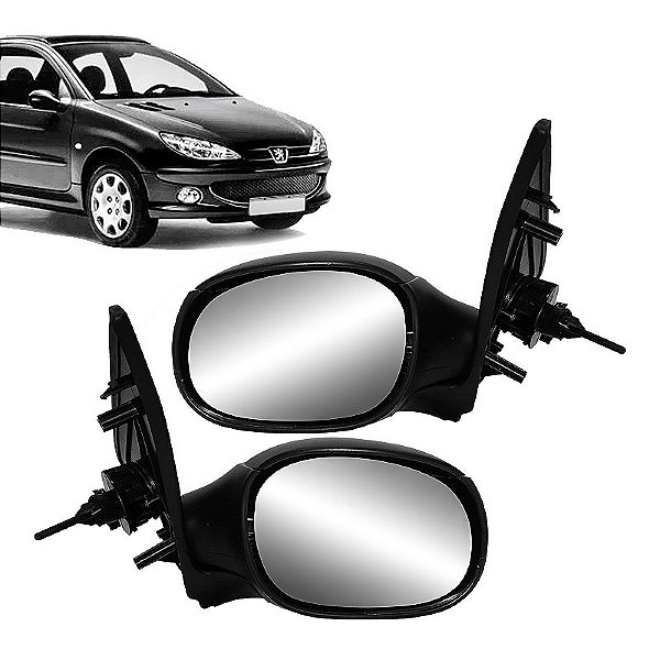 Par Retrovisor Peugeot 206 com controle