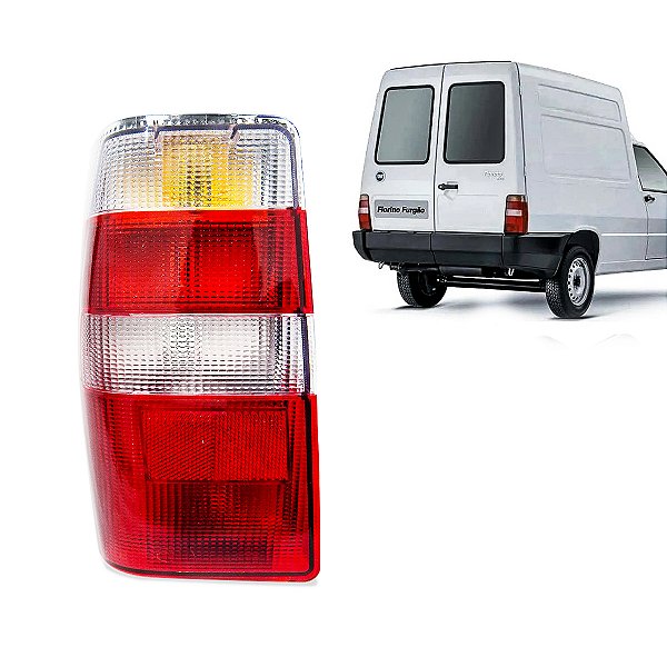 Lente Lanterna Traseira Fiorino 2004 2005 2006 2007 2008 2009 2010 2011 2012 Rubi Cristal