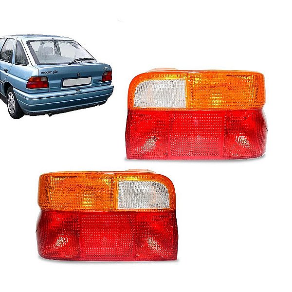 Par Lanterna traseira Escort Verona (Sapão) 1993 a 1996 Tricolor