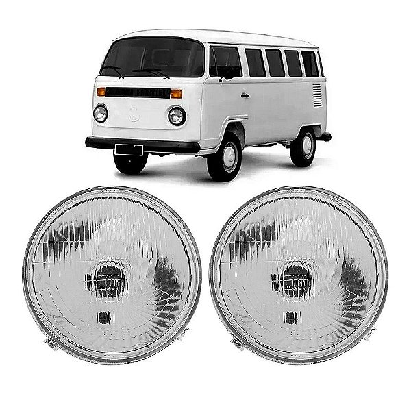 Par Farol unilateral VW Kombi lente de Vidro 1976 a 2012