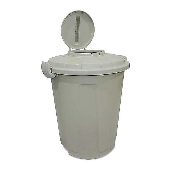 Cesto Lixo Lixeira Multiuso Higiênica 60 Litros Branca