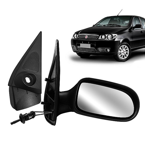 Retrovisor Palio Siena Strada Weekend 4 portas com controle e Acabamento