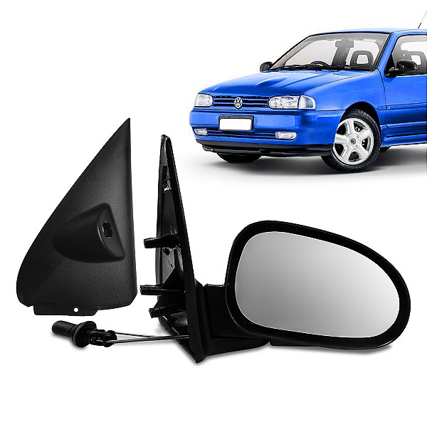 Retrovisor Gol Parati Bola 2 portas 1995 1999 c/c e acabamento