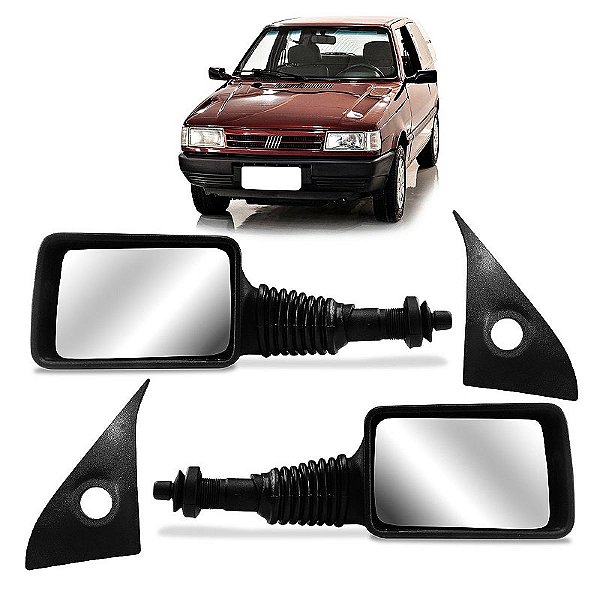 Par Retrovisor Uno EP Smart Young 4 portas com controle e acabamento interno