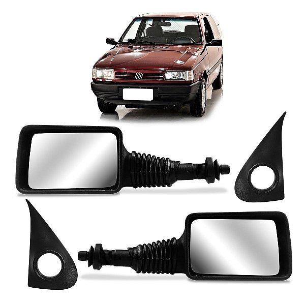 Par Retrovisor Uno EP Smart Young 4 portas com controle e acabamento externo