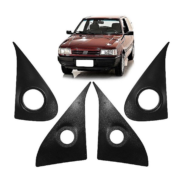 Kit Acabamento Interno e externo Retrovisor Uno EP Young 4 portas