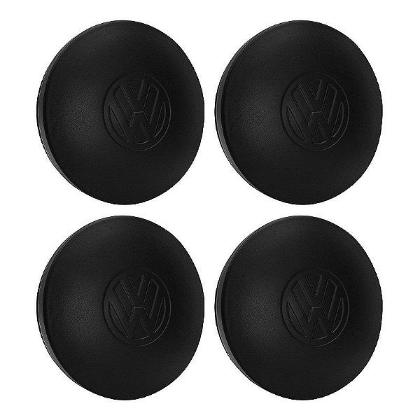 Jogo Calota Central Roda Boca de Fogão Gol CL Preta Fosca