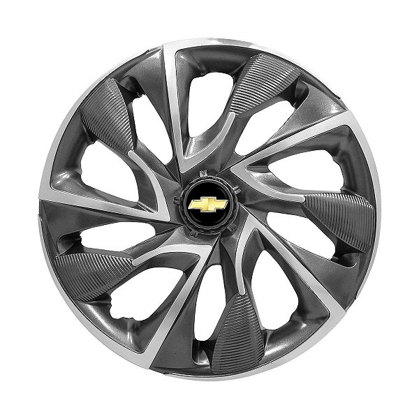 Calota Esportiva aro 14 DS4 Sport Cup Emblema GM Preto