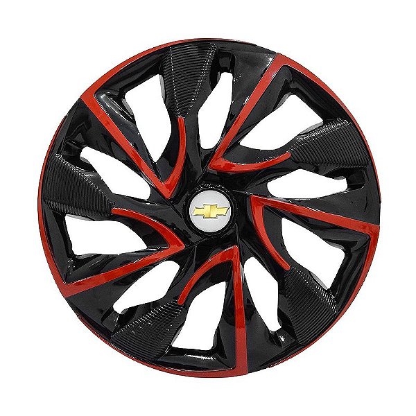 Calota Esportiva aro 14 DS4 Red Cup Emblema GM Prata