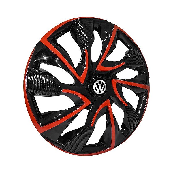 Calota Esportiva aro 14 DS4 Red Cup Emblema Volkswagen