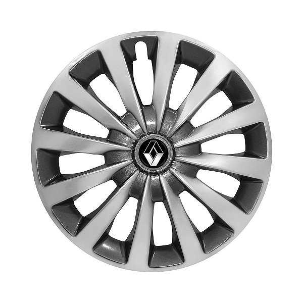 Calota Esportiva aro 13 Passat CC Sport Silver emblema Renault