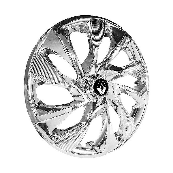 Calota Esportiva Aro 14 DS4 Cromada emblema Renault