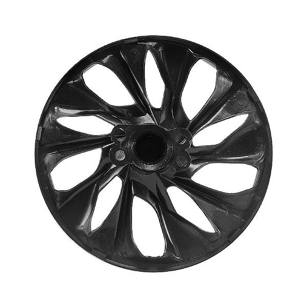 Jogo Calota Esportiva Aro 15 DS4 Cromado emblema Fiat Preto