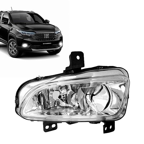 Farol Auxiliar milha farolete Fiat Strada 2020 a 2022