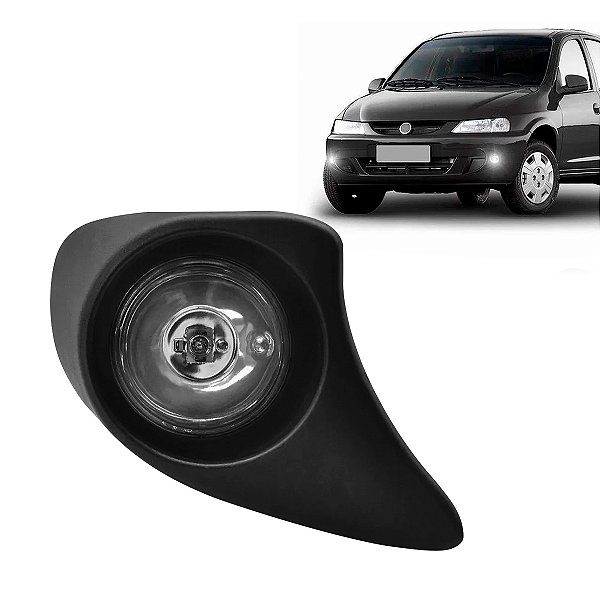 Farol Auxiliar milha GM Celta 2000 a 2006 com moldura