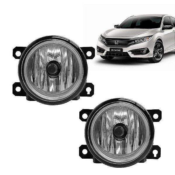 Par Farol Auxiliar milha Honda Civic 2017 a 2022