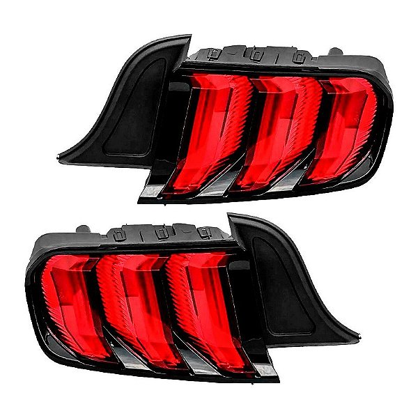 Par Lanterna Traseira com Led Ford Mustang GT 2018/2019