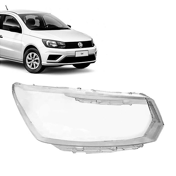 Lente de farol Gol G8 2018 a 2022 Saveiro G7 2016 a 2022