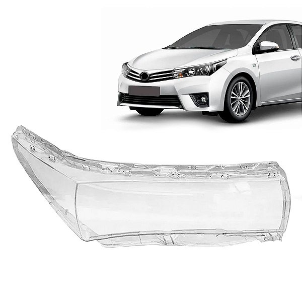 Lente de farol Toyota Corolla 2014 a 2017