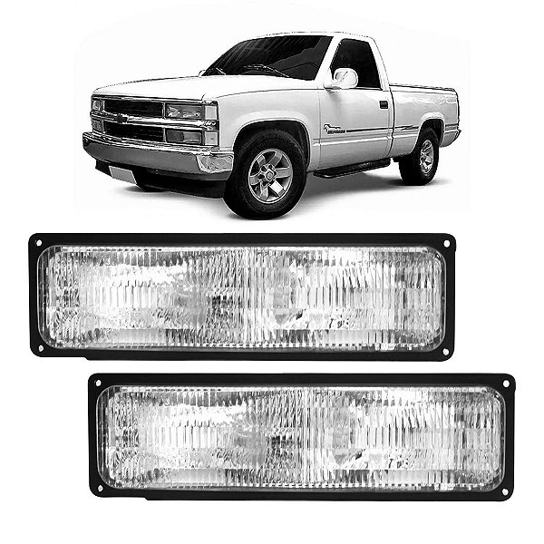 Par Lanterna Dianteira Silverado 1993 a 2004 Cristal