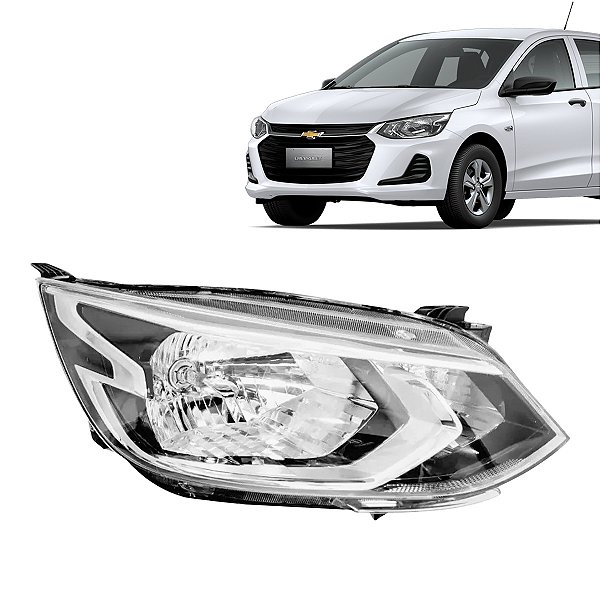 Farol Manual sem Led Cromado GM Onix 2020/2023