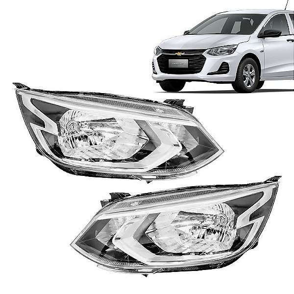 Farol Manual sem Led Cromado GM Onix 2020/2023