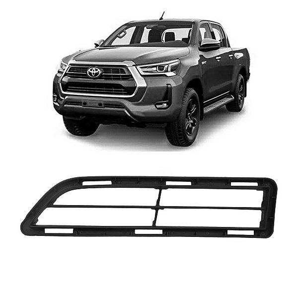 Grade de Para-choque Inferior Toyota Hilux 2021/2023