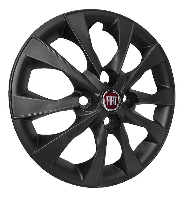 Calota Aro 14 Fiat Mobi modelo 2021 2022 preta fosca