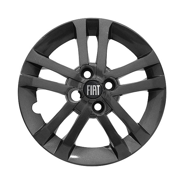 Calota aro 14 Fiat Argo modelo 2021/2022 Grafite Brilhante