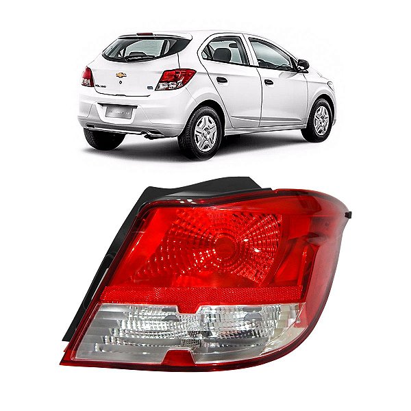 Lanterna Traseira GM Onix 2013/2016 Rubi/Cristal
