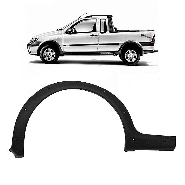 Moldura Vão de Roda Fiat Strada Trekking/Adventure 2005/2008 Traseira