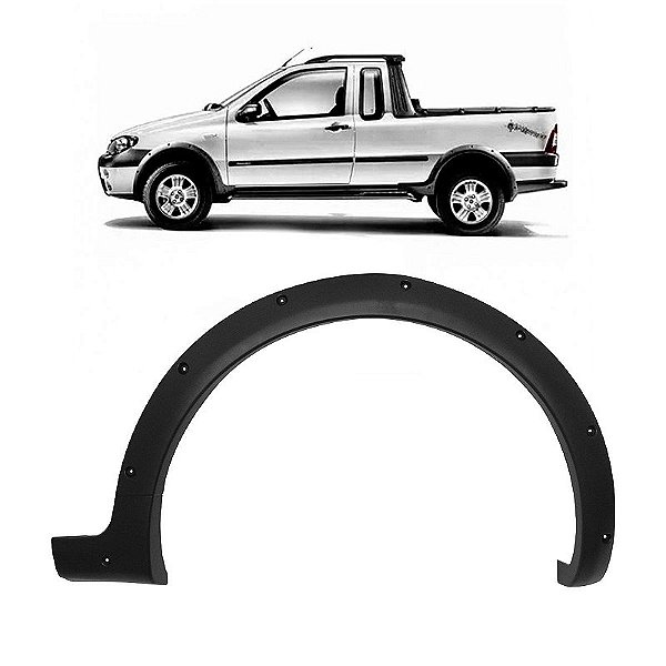Moldura Vão de Roda Fiat Strada Trekking/Adventure 2005/2008 Dianteira