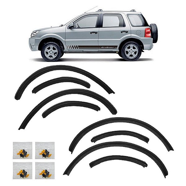 Kit Completo Moldura Vão de Roda Ford EcoSport 2003/2012